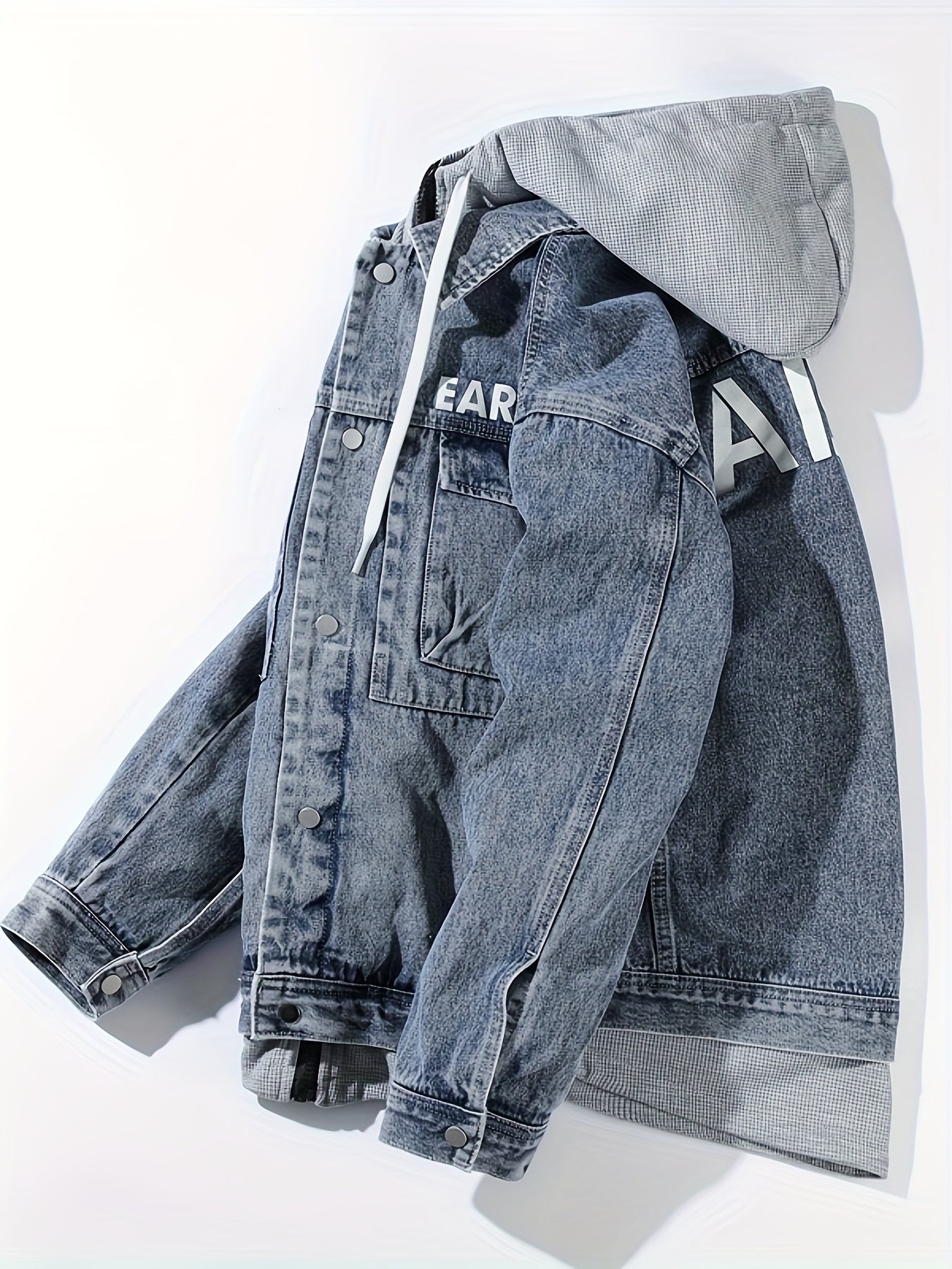 SAERN & EARL Oversized Hooded Denim Jacket