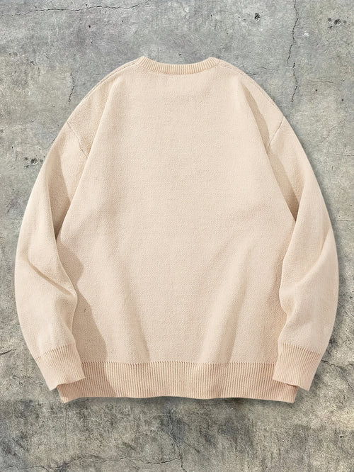 ADOPTION MOB Dinosaur Oversized Knit Sweater