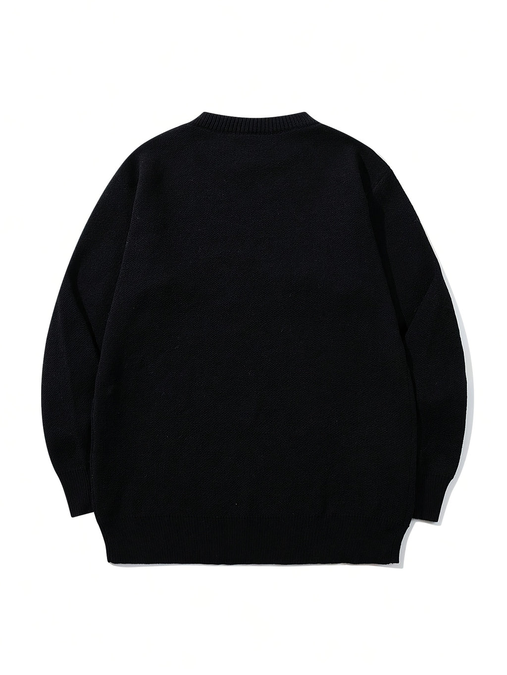 Oversized Dinosaur Embroidered Crewneck Sweater