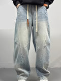 Vintage Light-Wash Ultra Baggy Balloon Jeans