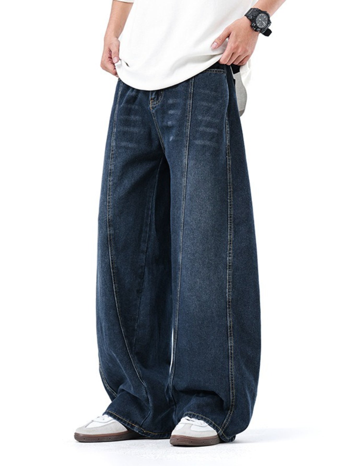 Victory Signature Ultra Baggy Dark-Wash Jeans