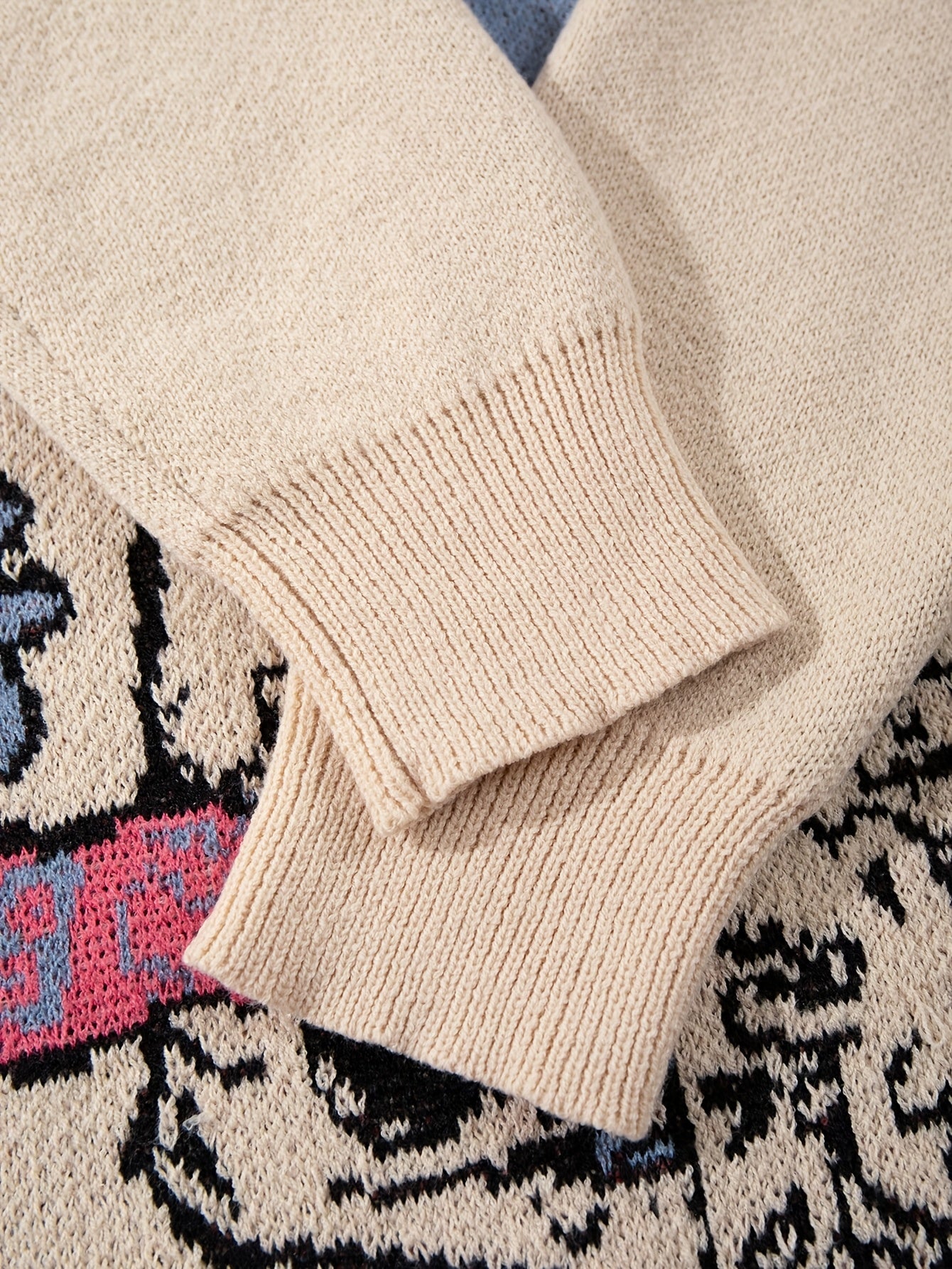 ADOPTION MOB Dinosaur Oversized Knit Sweater