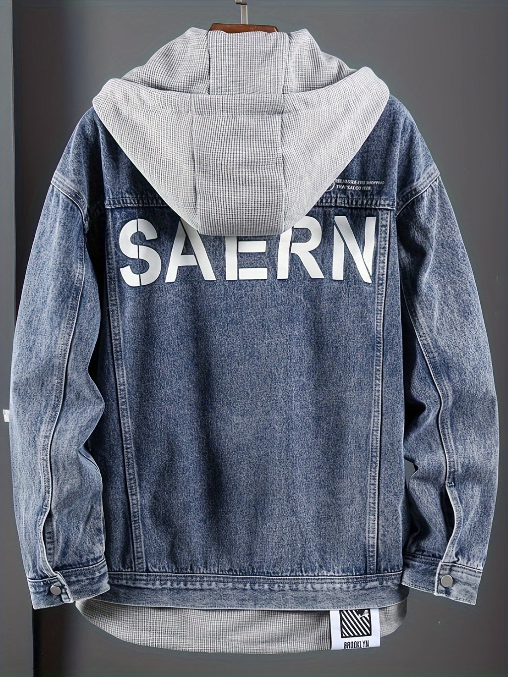 SAERN & EARL Oversized Hooded Denim Jacket