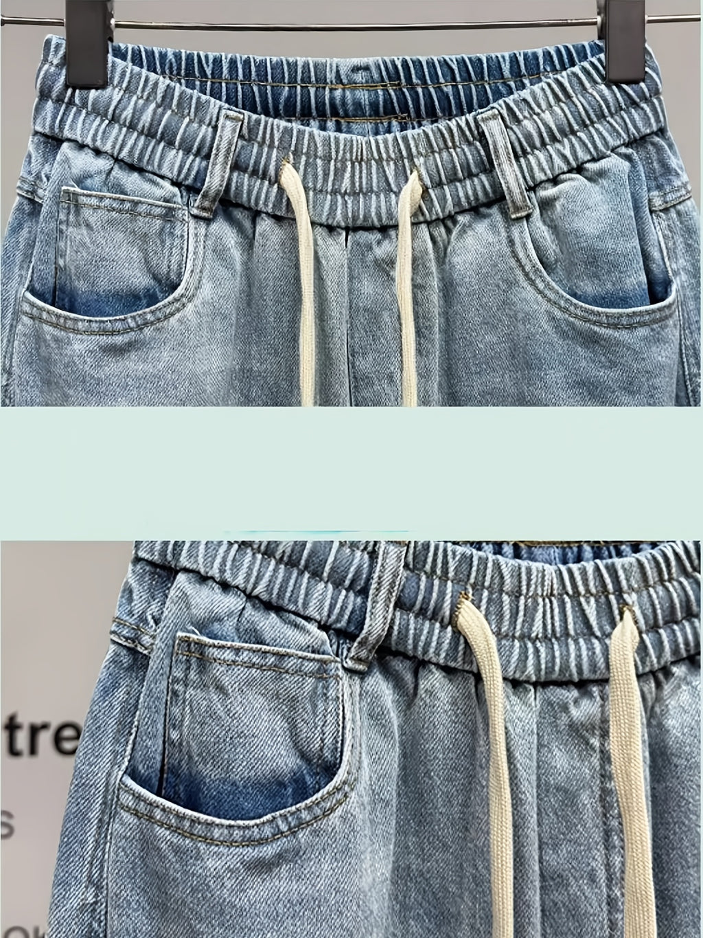 Vintage Light-Wash Ultra Baggy Balloon Jeans