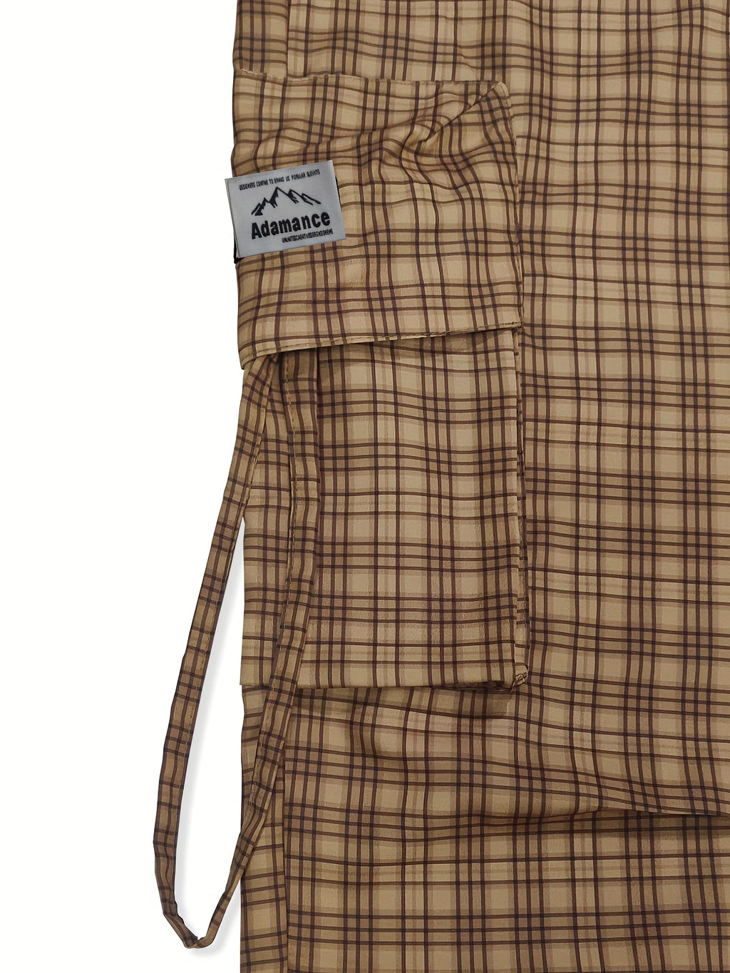 Adamance Retro Plaid Oversized Cargo Pants