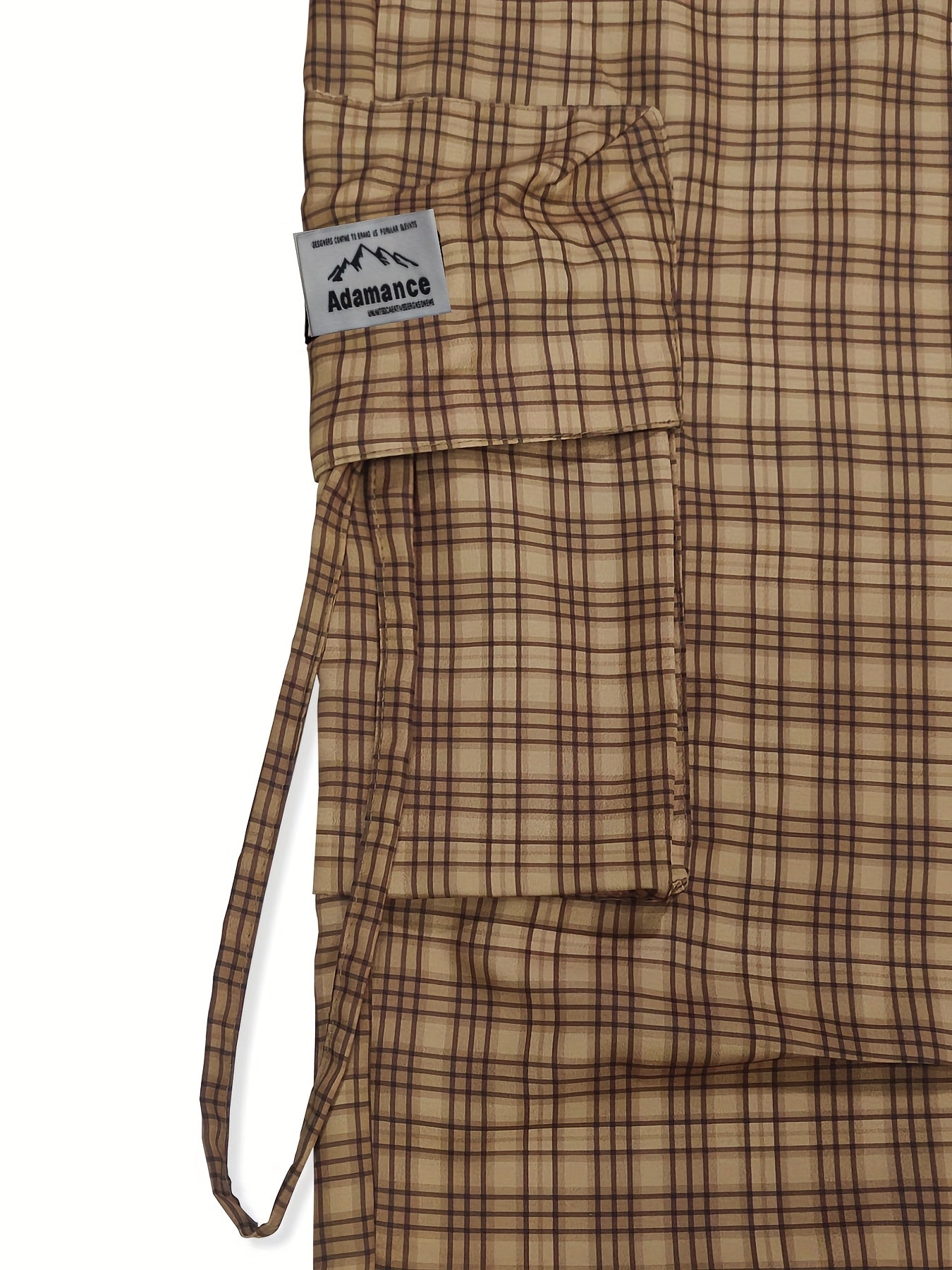 Adamance Retro Plaid Oversized Cargo Pants