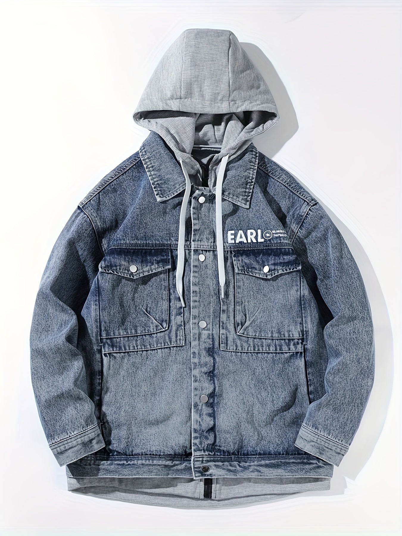 SAERN & EARL Oversized Hooded Denim Jacket