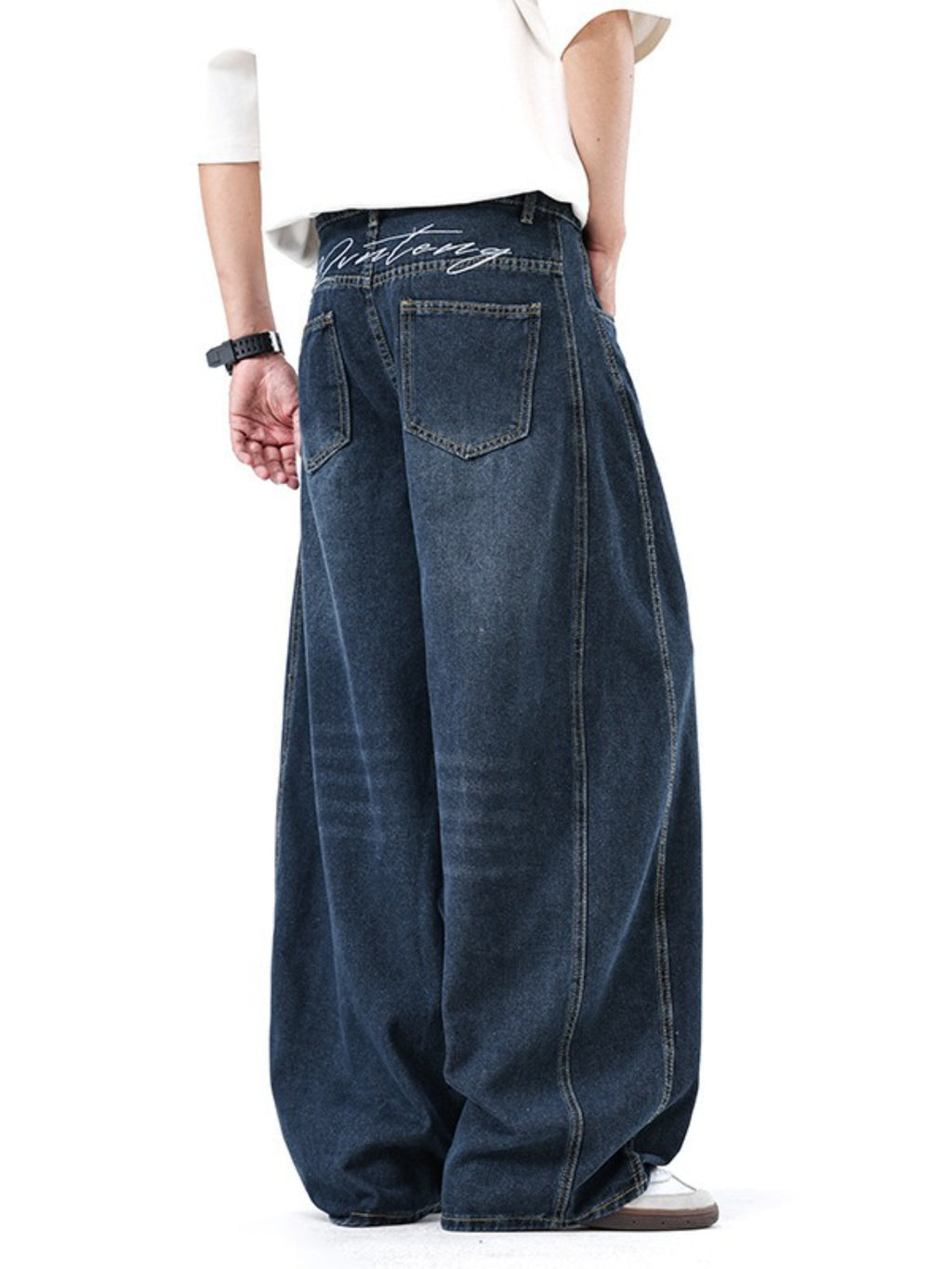 Victory Signature Ultra Baggy Dark-Wash Jeans