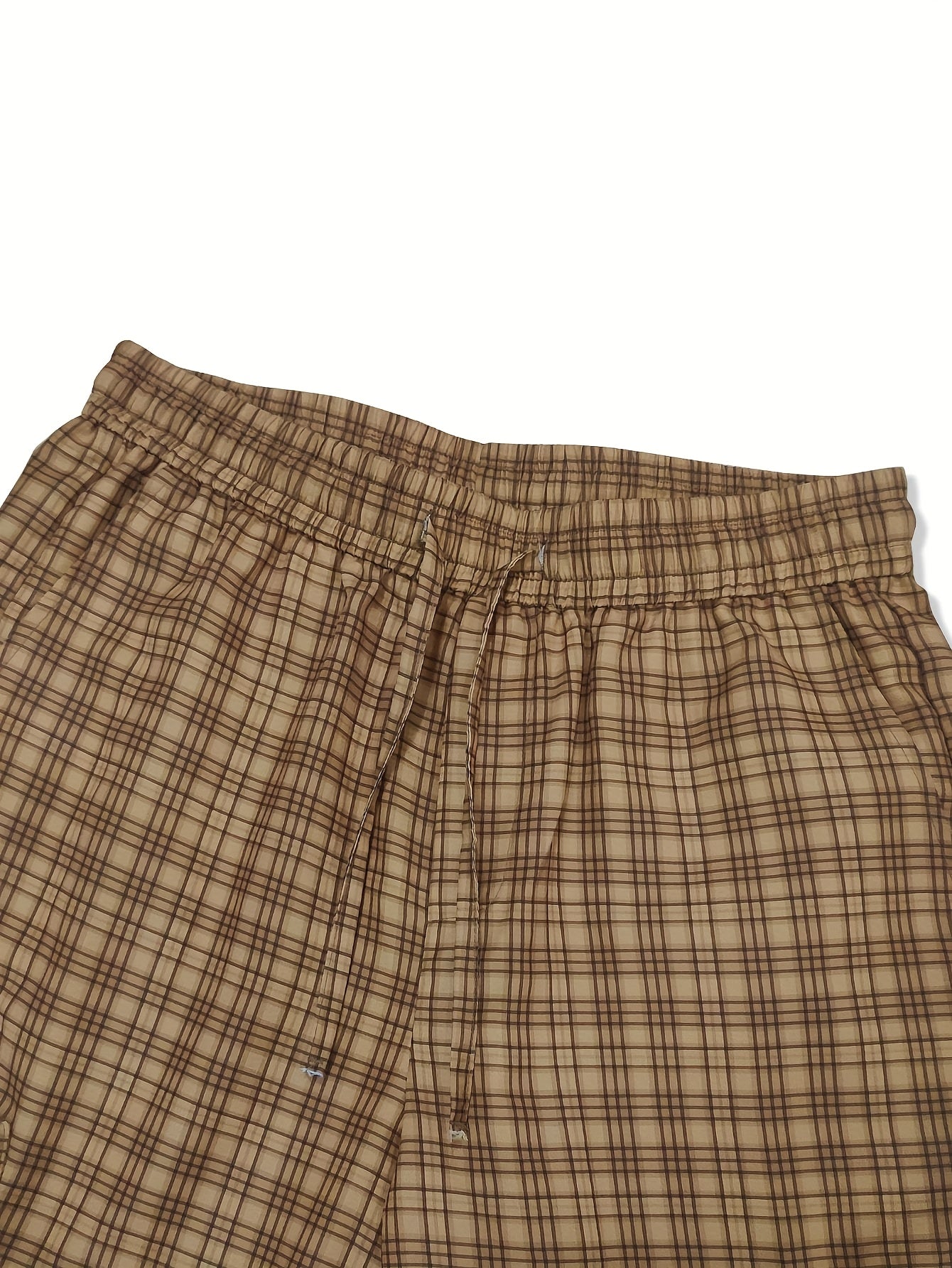 Adamance Retro Plaid Oversized Cargo Pants