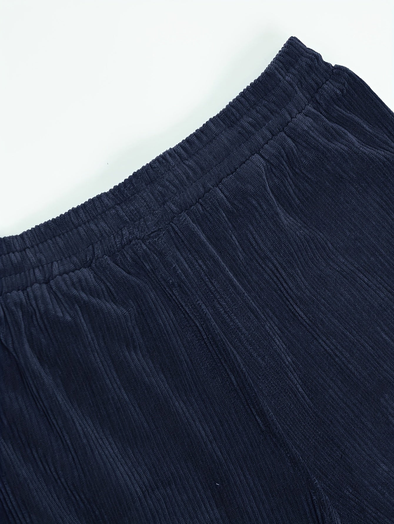 Navy Corduroy Ultra Baggy Wide-Leg Lounge Pants