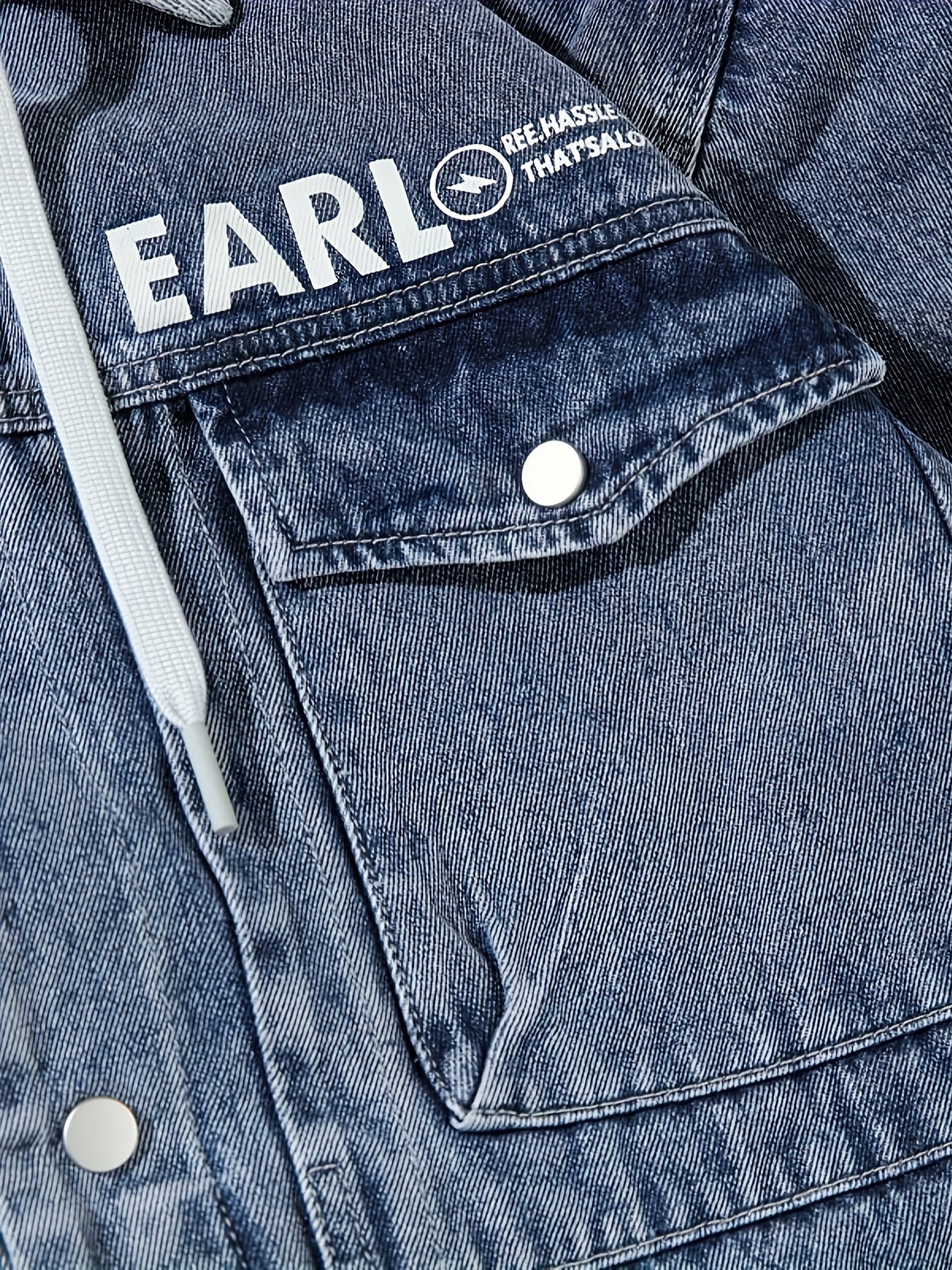 SAERN & EARL Oversized Hooded Denim Jacket