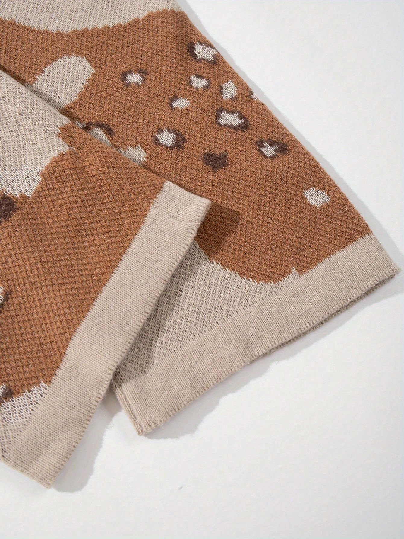 Desert Camo Knit Oversized Wide-Leg Pants